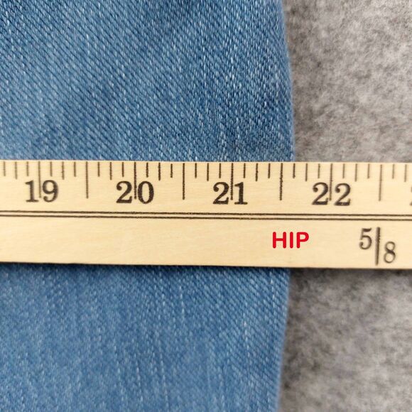 Isaac Mizrahi Pull On Jeggings 18W Tall Light Wash Stretch Denim Elastic Waist - Picture 4 of 11